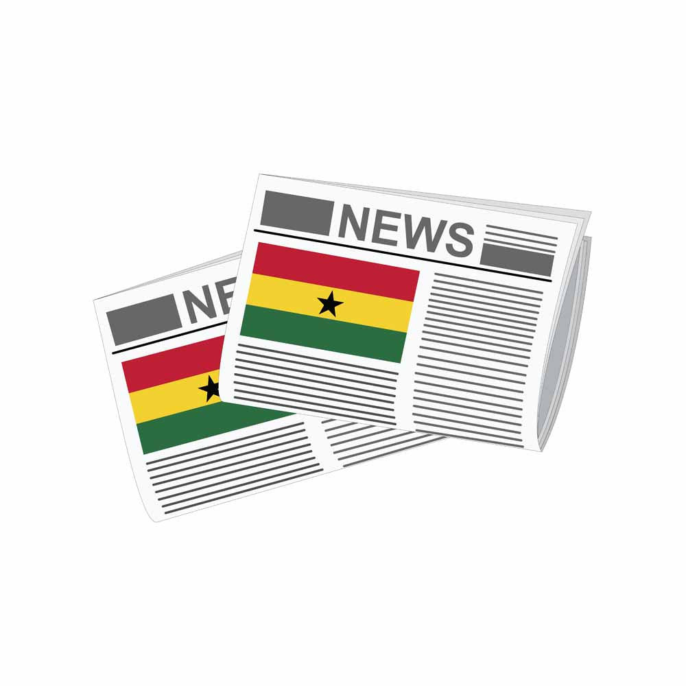 Ghana Newspapers Vector Illustration