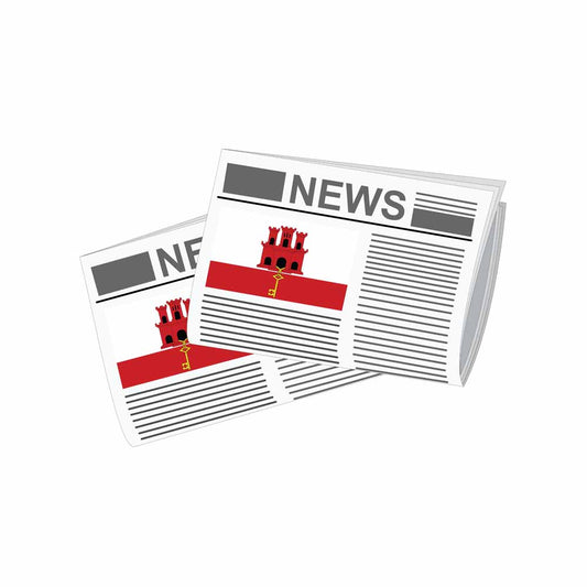 Gibraltar Newspapers Vector Illustration