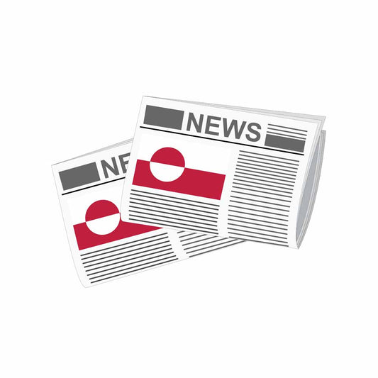Greenland Newspapers Vector Illustration