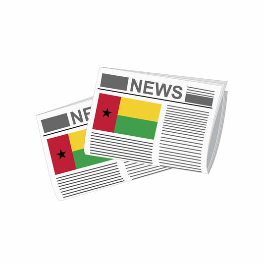Guinea Bissau Newspapers Vector Illustration