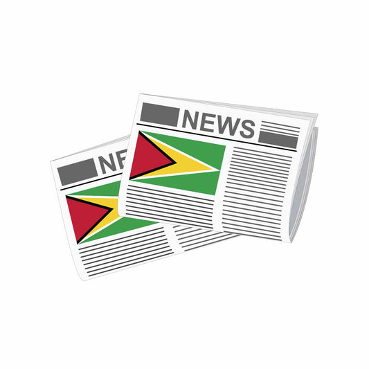 Guyana Newspapers Vector Illustration