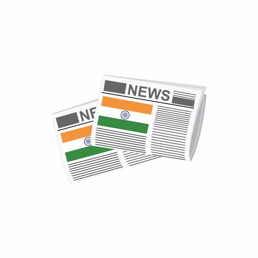 India Newspapers Vector Illustration