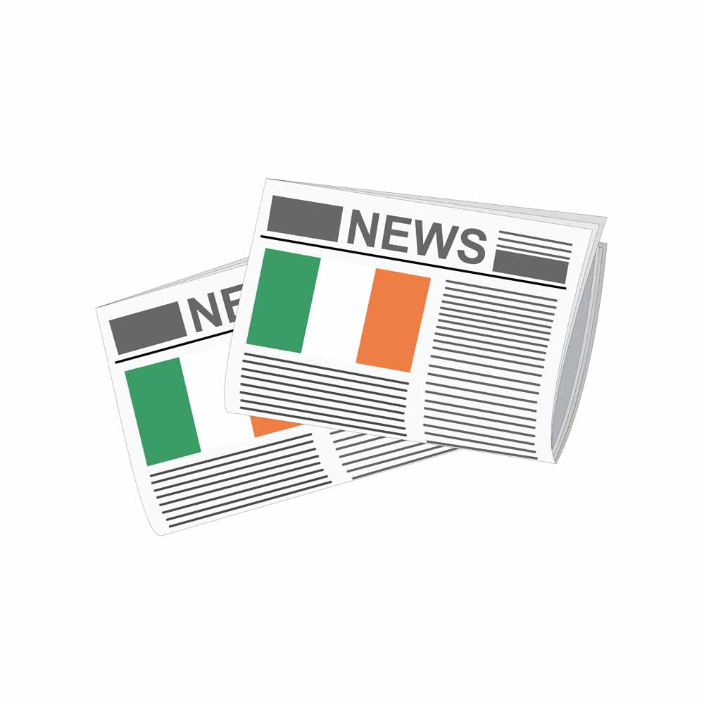 Ireland World Newspapers Vector Illustrations | Global Newspaper & Press Collection