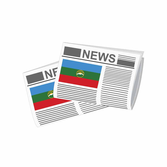 Karachay-Cherkessia Newspapers Vector Illustration