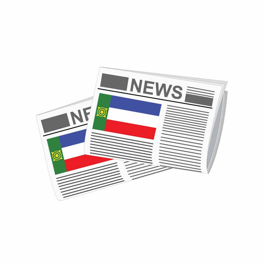 Khakassia Newspapers Vector Illustration