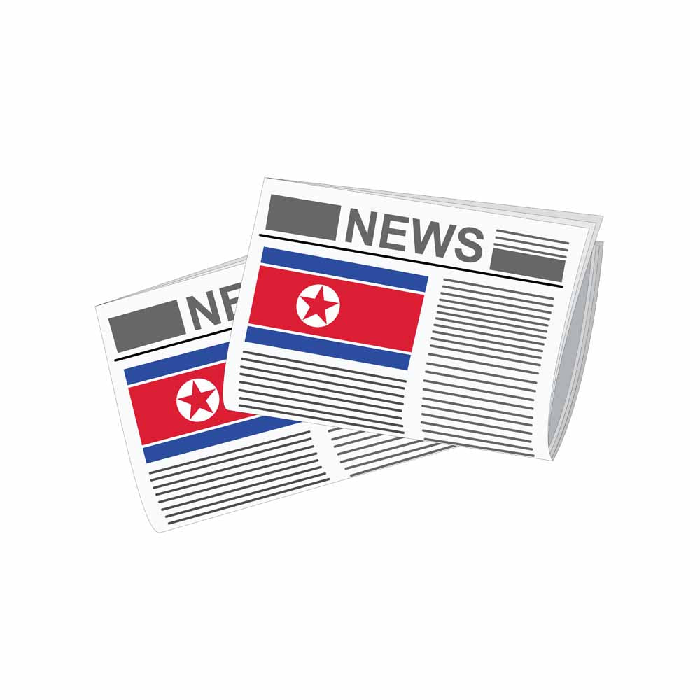 Korea North World Newspapers Vector Illustrations | Global Newspaper & Press Collection