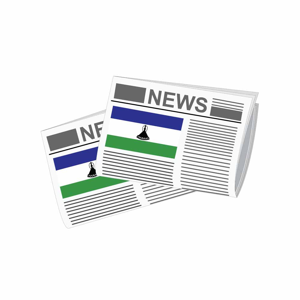Lesotho World Newspapers Vector Illustrations | Global Newspaper & Press Collection