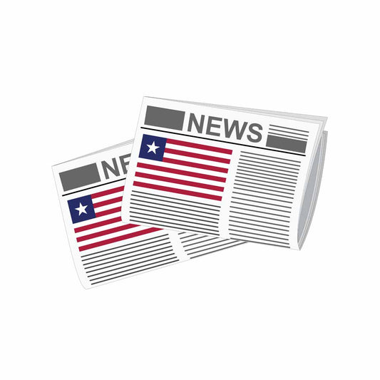 Liberia Newspapers Vector Illustration