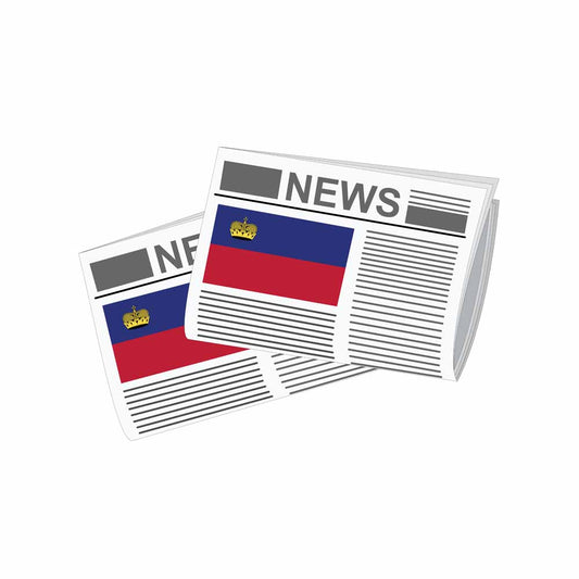 Liechtenstein Newspapers Vector Illustration