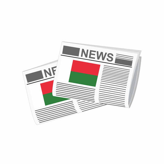 Madagascar Newspapers Vector Illustration