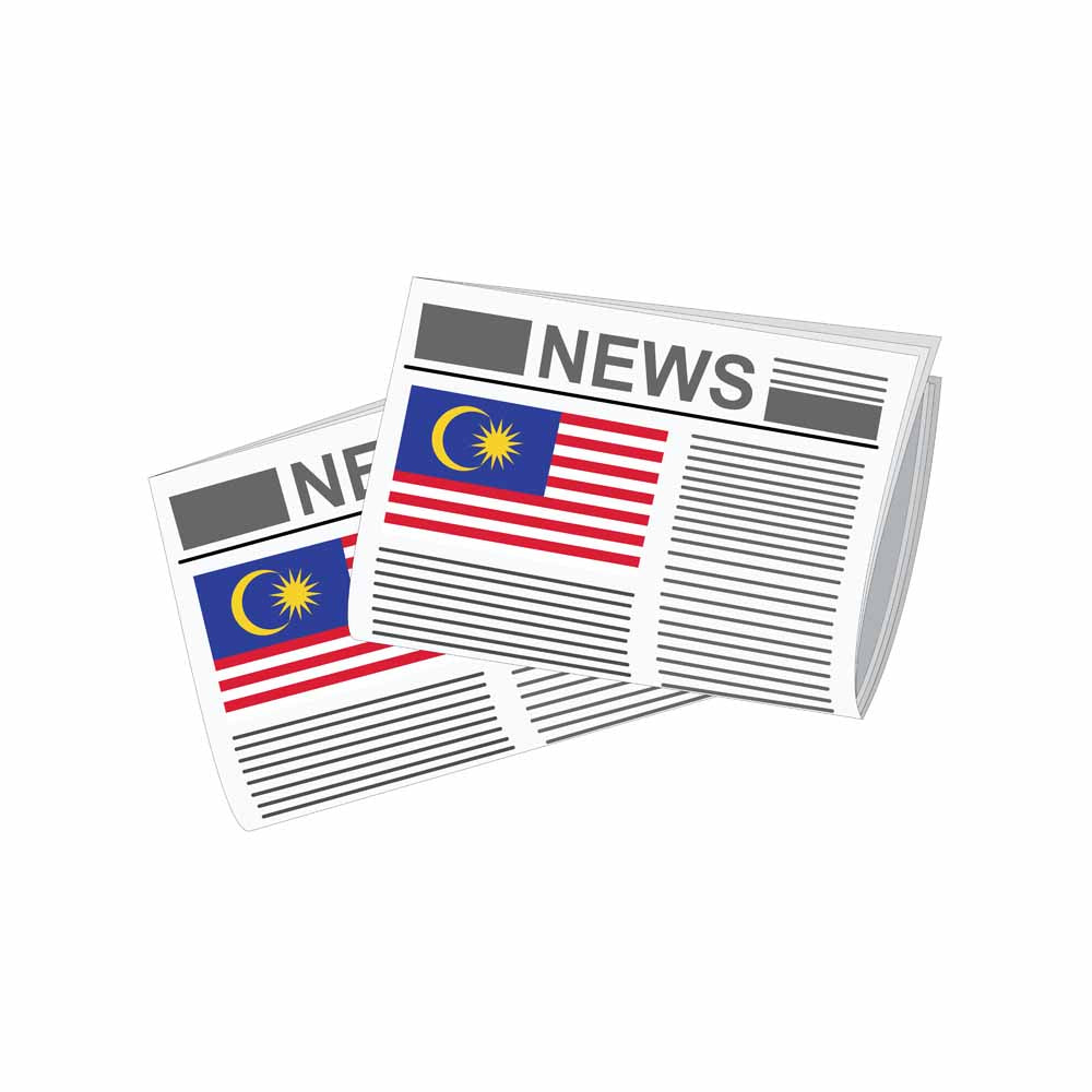 Malaysia World Newspapers Vector Illustrations | Global Newspaper & Press Collection