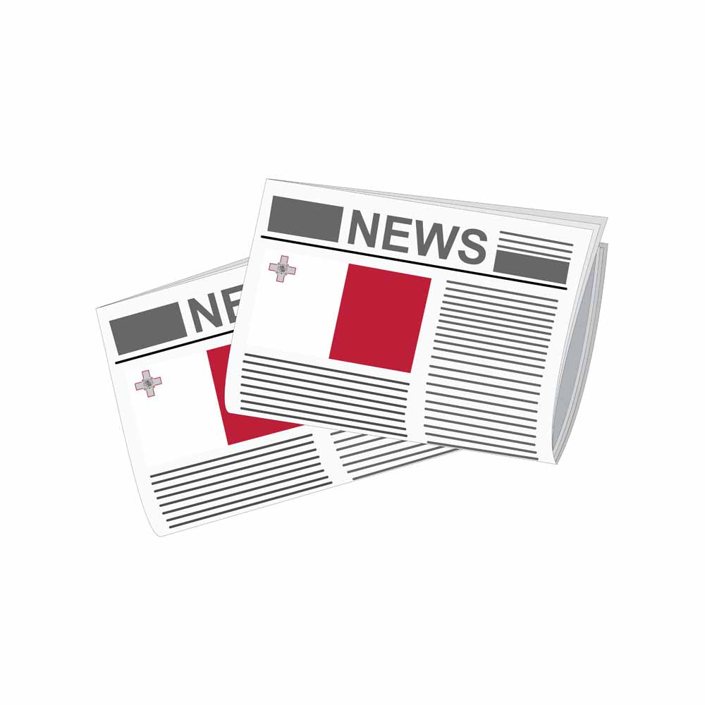 Malta World Newspapers Vector Illustrations | Global Newspaper & Press Collection