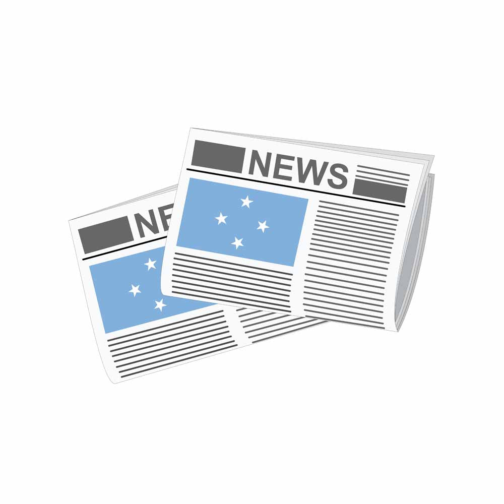 Micronesia Federated States World Newspapers Vector Illustrations | Global Newspaper & Press Collection