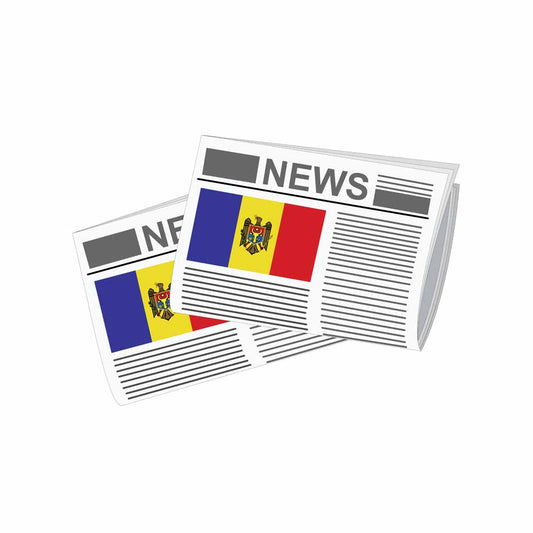 Moldova Newspapers Vector Illustration