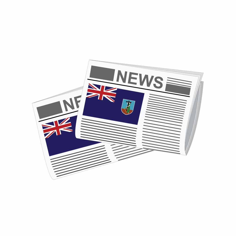Montserrat World Newspapers Vector Illustrations | Global Newspaper & Press Collection