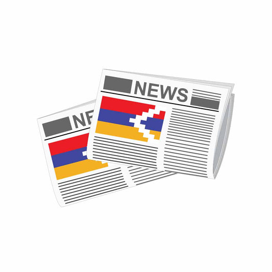 Nagorno-Karabakh Republic Newspapers Vector Illustration