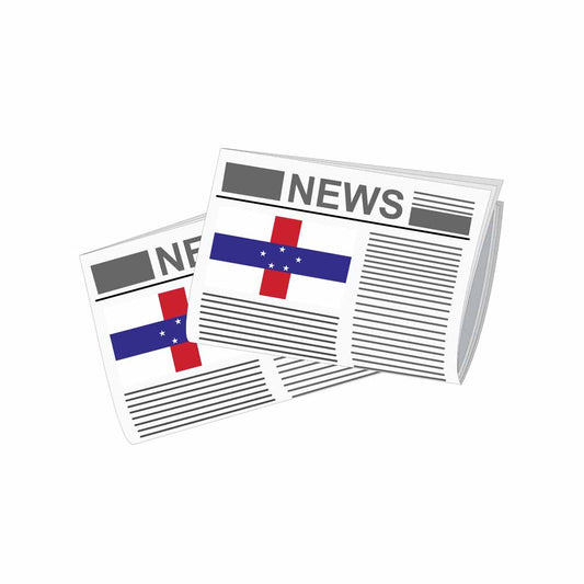 Netherlands Antilles Newspapers Vector Illustration