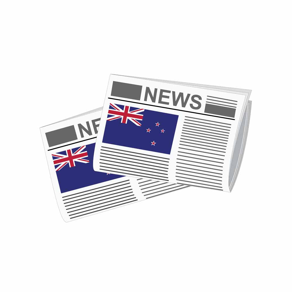 New Zealand World Newspapers Vector Illustrations | Global Newspaper & Press Collection