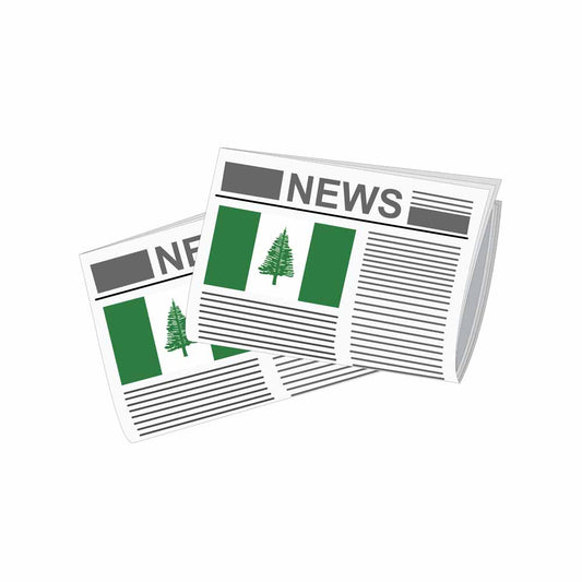 Norfolk Island Newspapers Vector Illustration