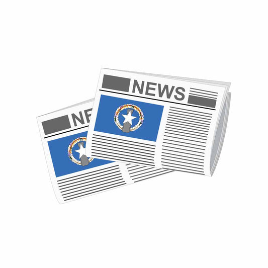 Northern Mariana Islands Newspapers Vector Illustration