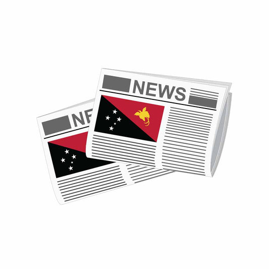 Papua New Guinea Newspapers Vector Illustration