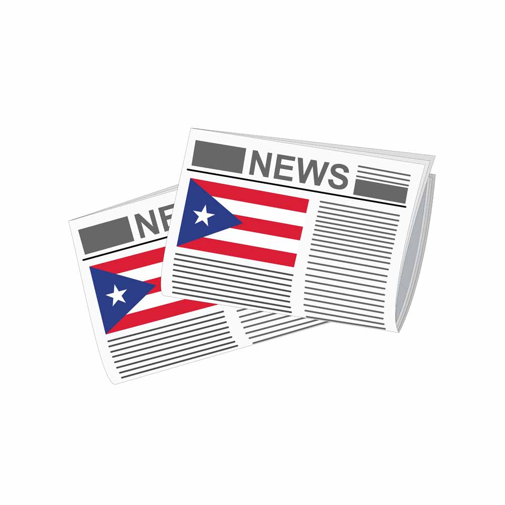 Puerto Rico World Newspapers Vector Illustrations | Global Newspaper & Press Collection