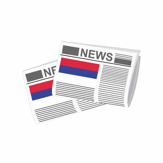 Republika Srpska Newspapers Vector Illustration