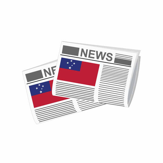 Samoa Newspapers Vector Illustration