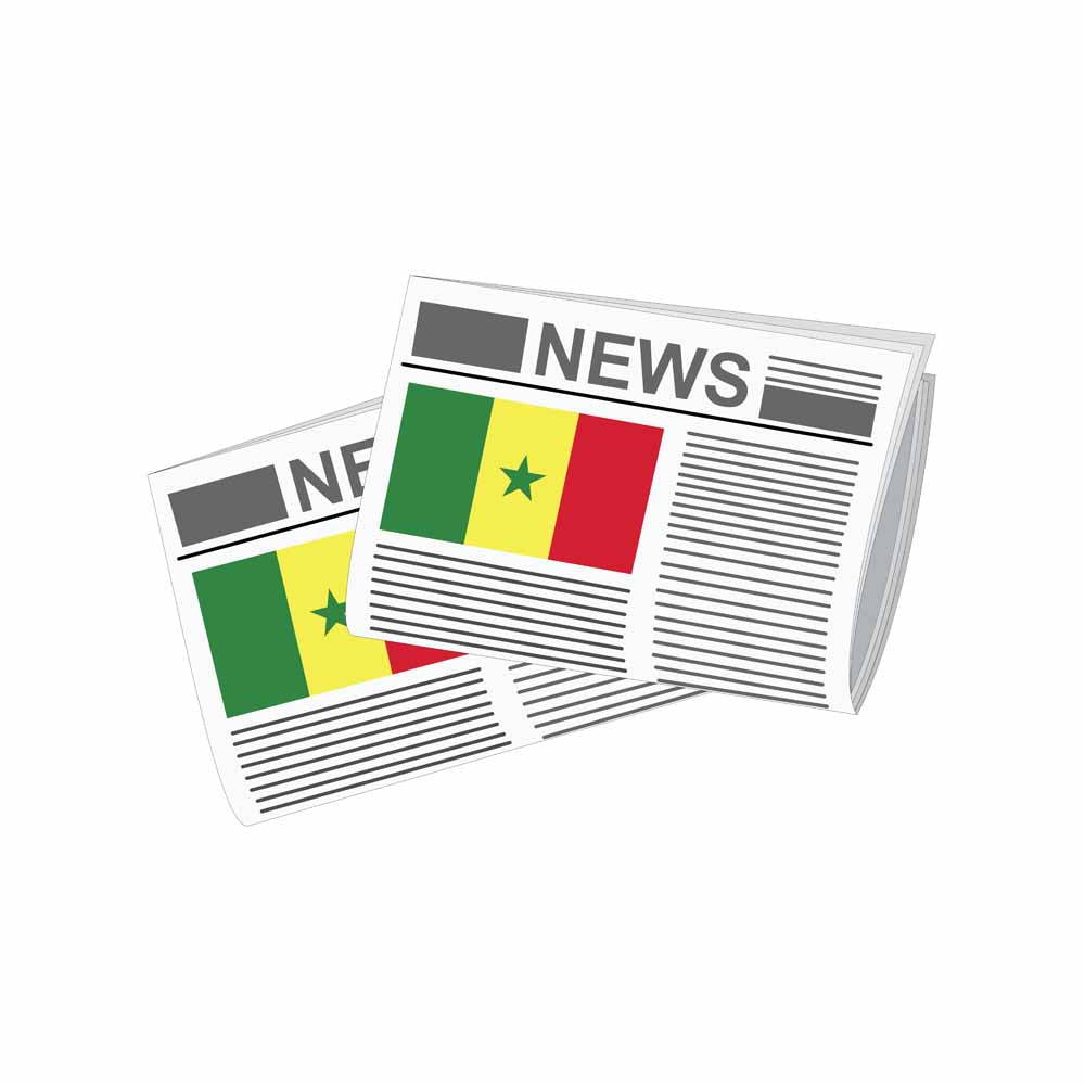Senegal World Newspapers Vector Illustrations | Global Newspaper & Press Collection