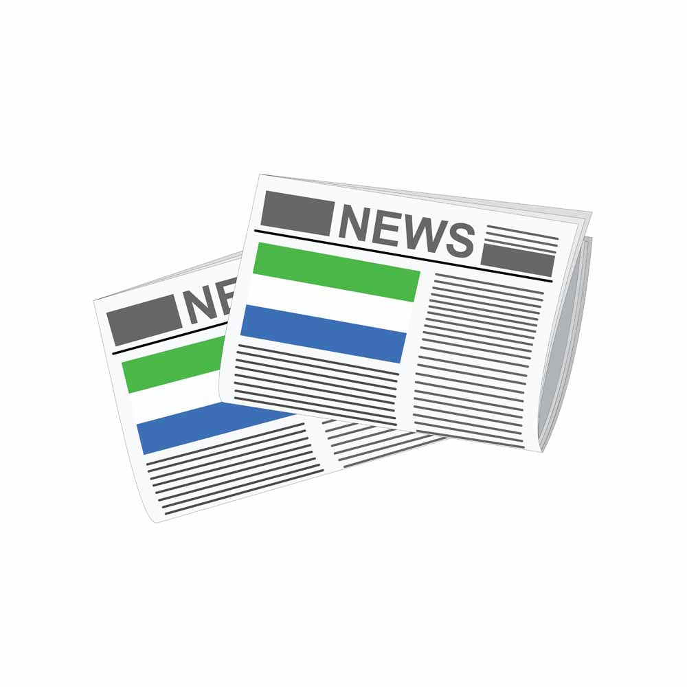 Sierra Leone World Newspapers Vector Illustrations | Global Newspaper & Press Collection