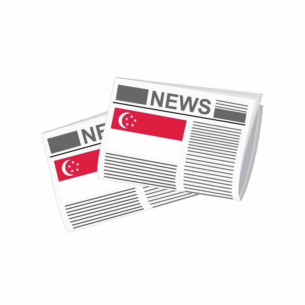 Singapore World Newspapers Vector Illustrations | Global Newspaper & Press Collection