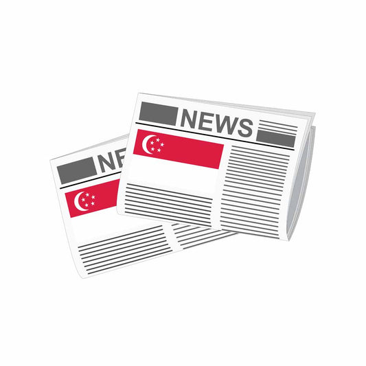 Singapore Newspapers Vector Illustration