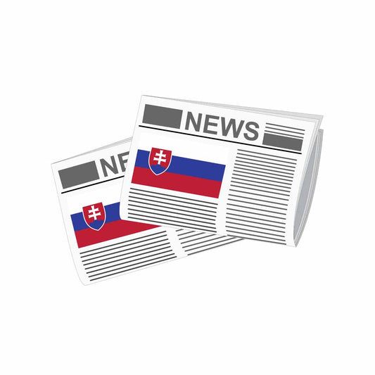 Slovakia Newspapers Vector Illustration