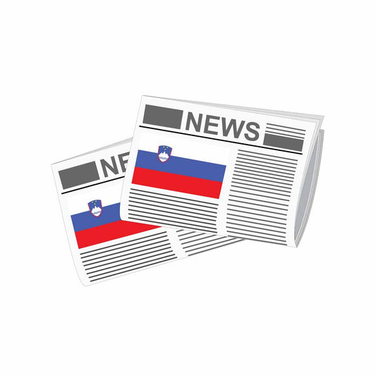 Slovenia Newspapers Vector Illustration