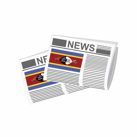 Swaziland Newspapers Vector Illustration