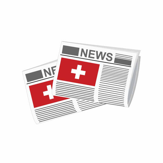 Switzerland Newspapers Vector Illustration