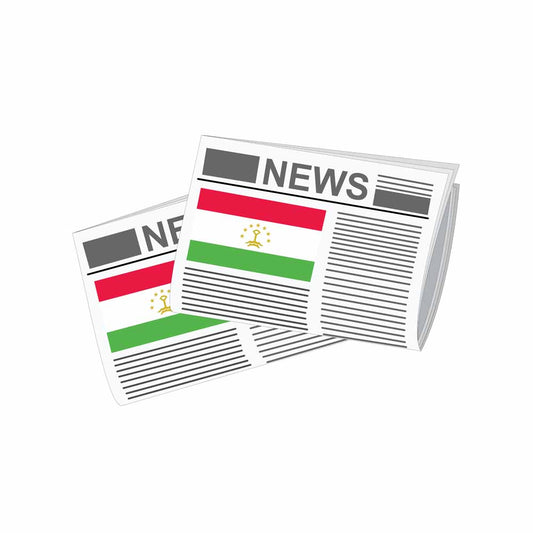 Tajikistan Newspapers Vector Illustration