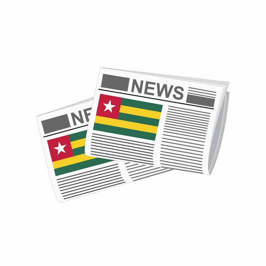 Togo Newspapers Vector Illustration