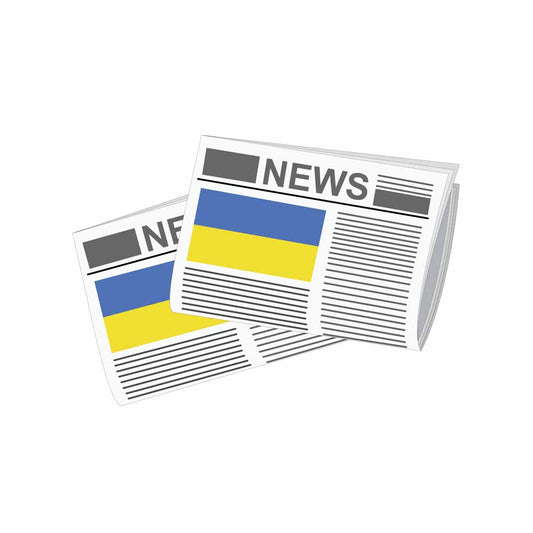 Ukraine Newspapers Vector Illustration