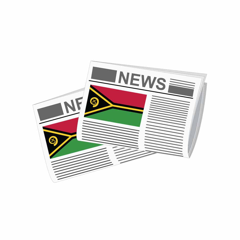Vanuatu Newspapers Vector Illustration