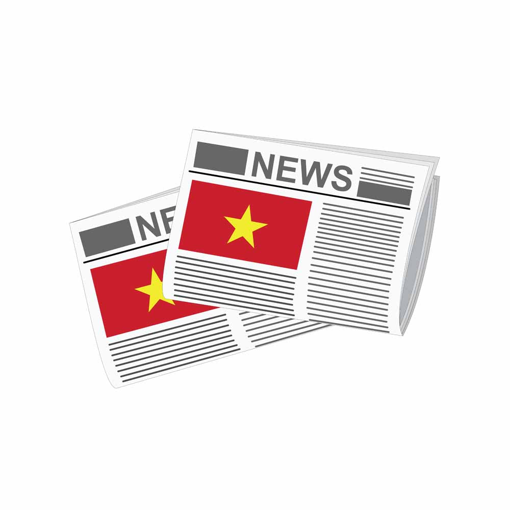 Vietnam Newspapers Vector Illustration