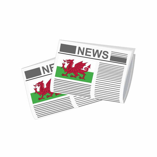 Wales Newspapers Vector Illustration