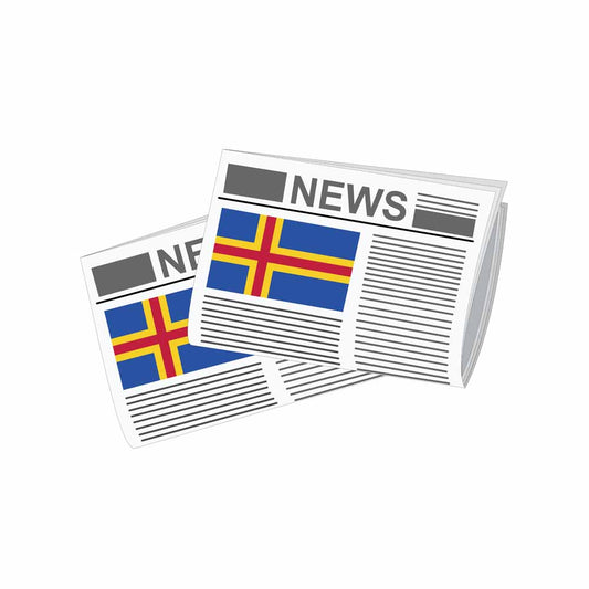 Aland Newspapers Vector Illustration