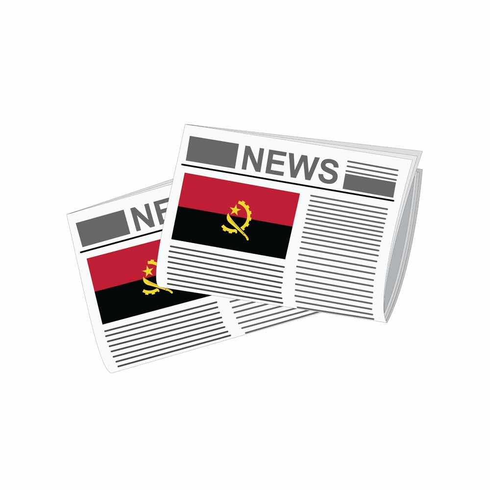 Angola Newspapers Vector Illustration