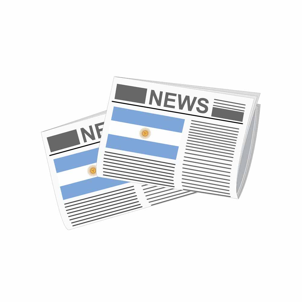 Argentina Newspapers Vector Illustration