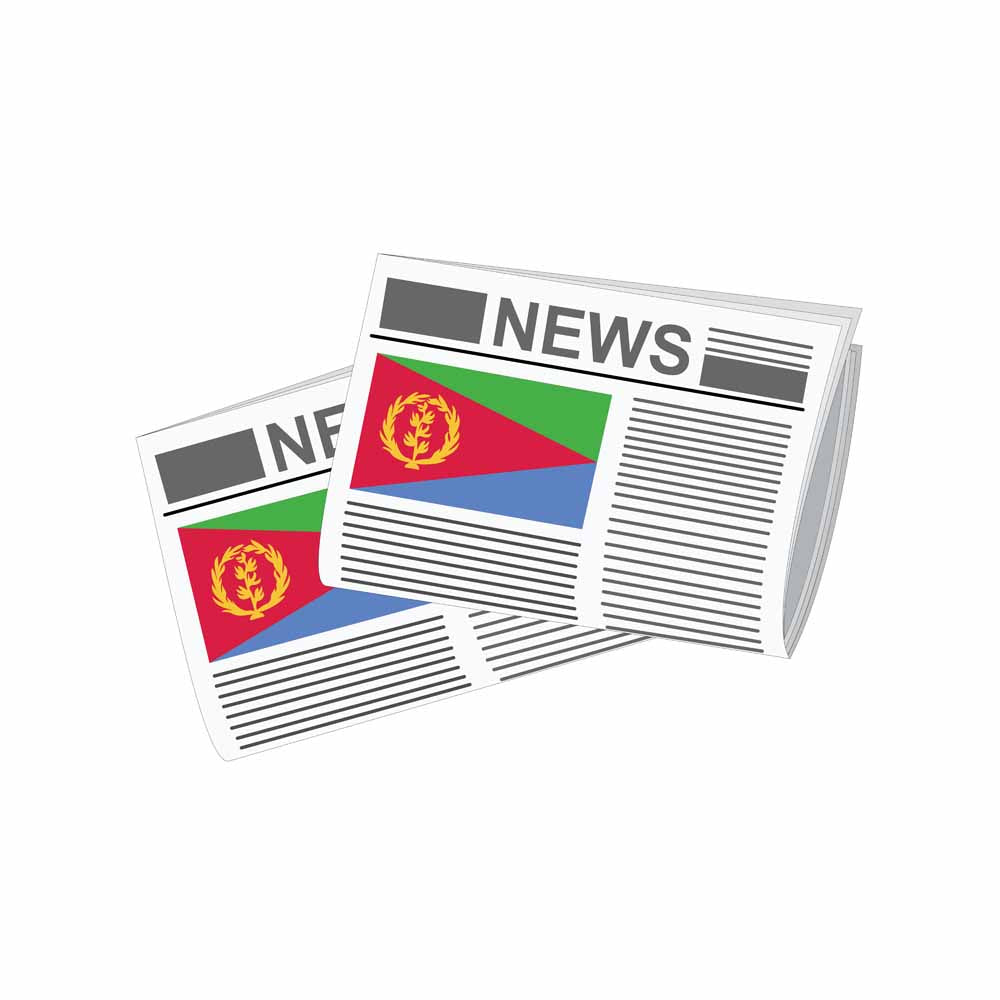 Eritrea Newspapers Vector Illustration