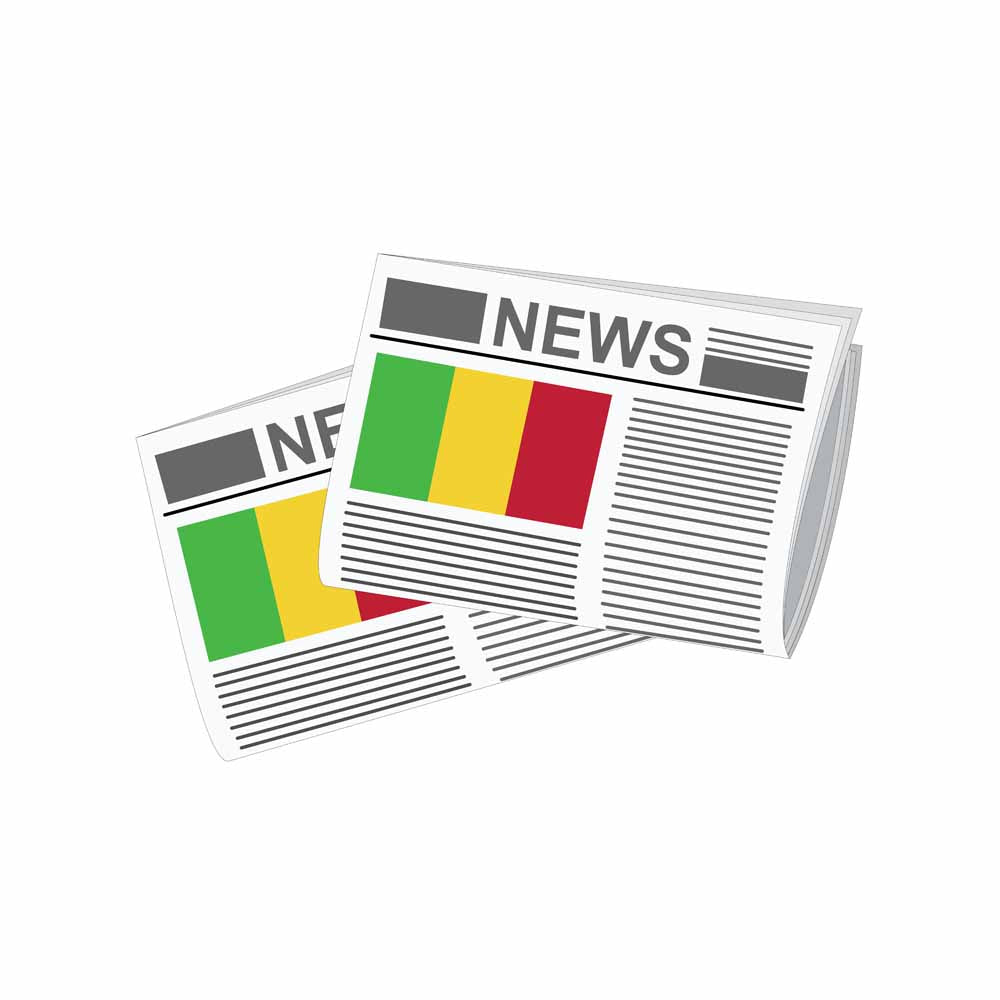 Mali Newspapers Vector Illustration