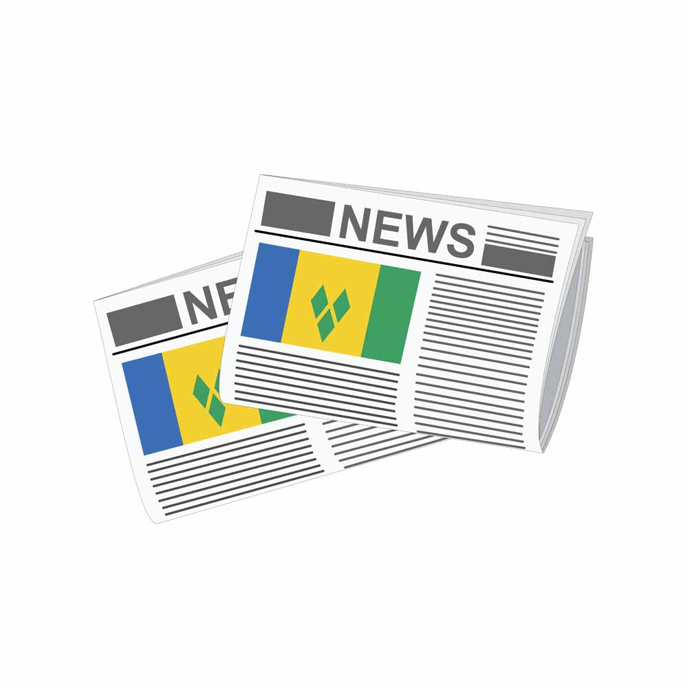 Saint Vincent and the Grenadines Newspapers Vector Illustration