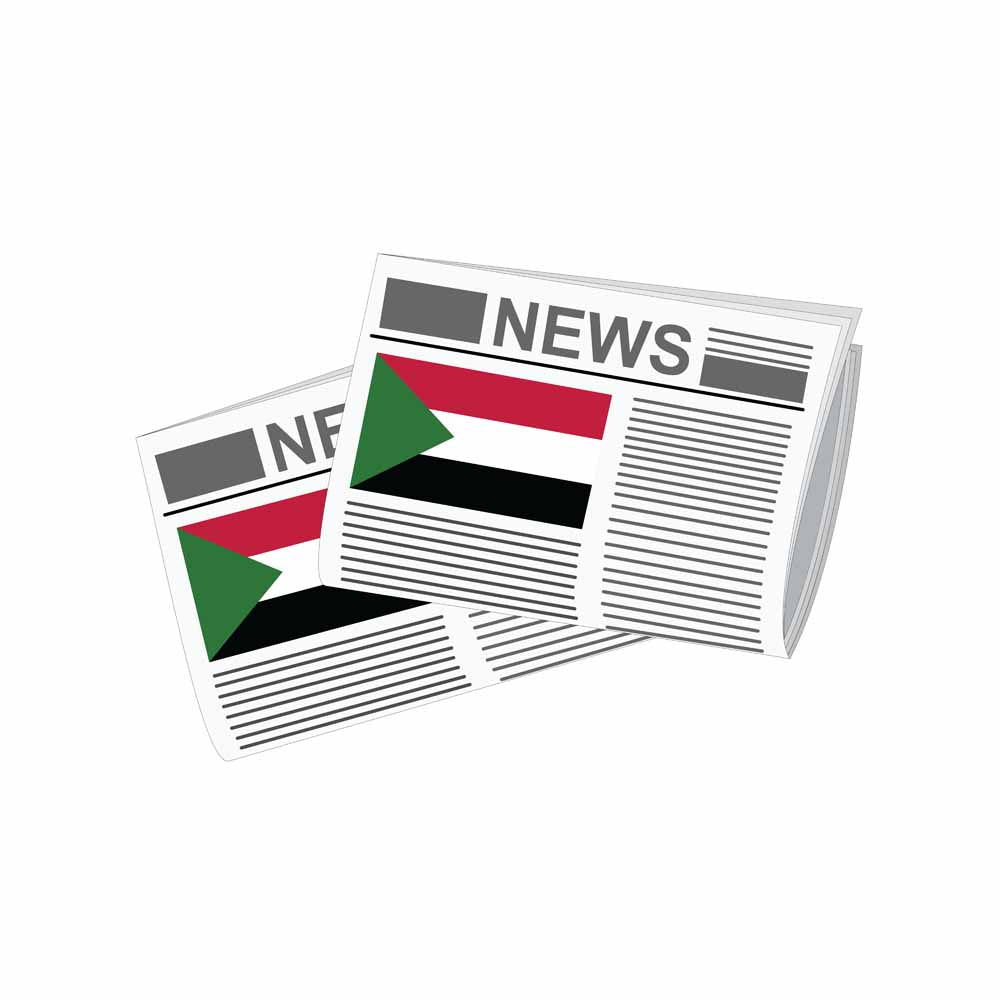 Sudan Newspapers Vector Illustration