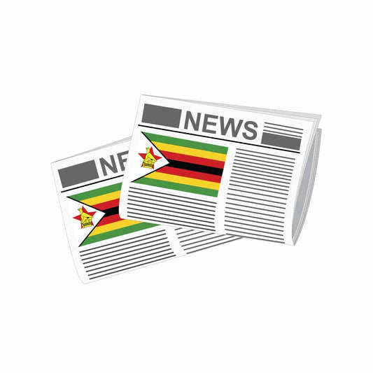 Zimbabwe Newspapers Vector Illustration